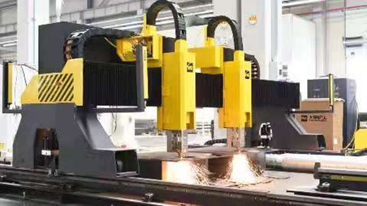 dafa888手机版双头龙门激光切割机